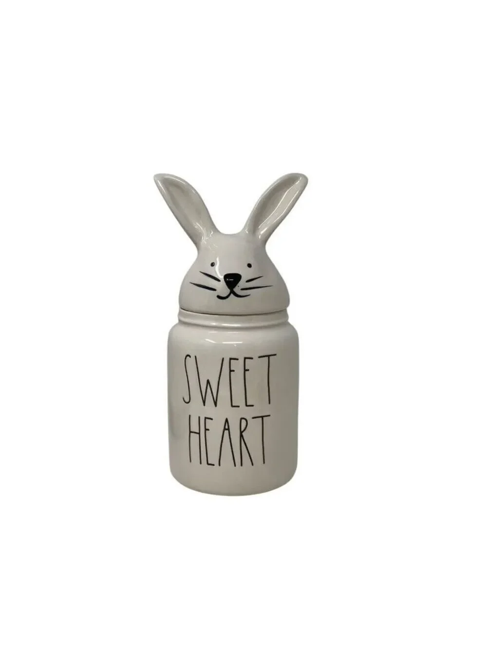 Rae Dunn SWEET HEART Bunny Canister Easter Bunny Spring Easter Baby Small Jar
